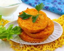 Морковные котлеты в духовке