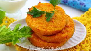 Морковные котлеты в духовке