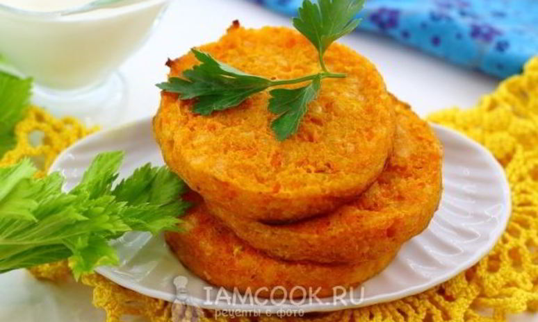 Рецепт морковных котлет в духовке