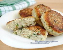 Низкокалорийные котлетки из рыбы и цветной капусты