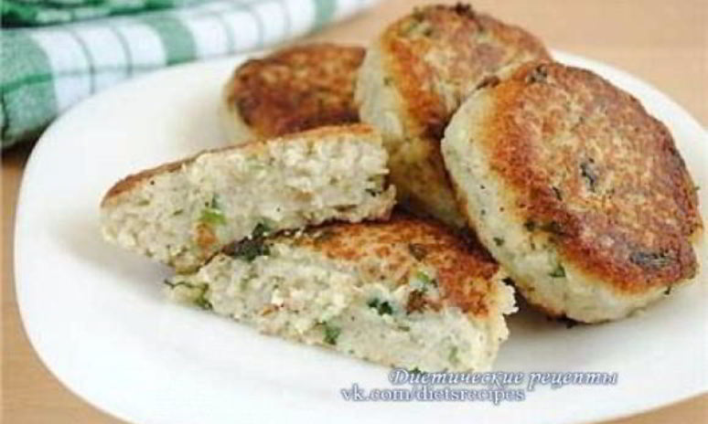 Рецепт низкокалорийных котлеток из рыбы и цветной капусты