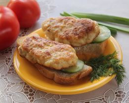 Рубленные куриные котлеты с крахмалом