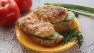 Рубленные куриные котлеты с крахмалом