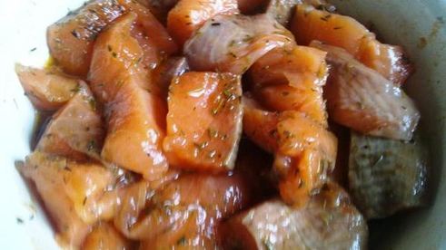 рубленые котлетки из лосося