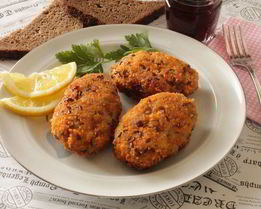 Рыбные котлеты по-балкански