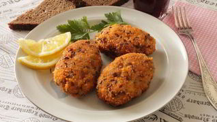 Рыбные котлеты по-балкански