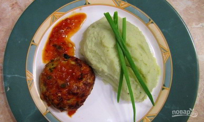 Рецепт рыбных котлет под соусом в духовке