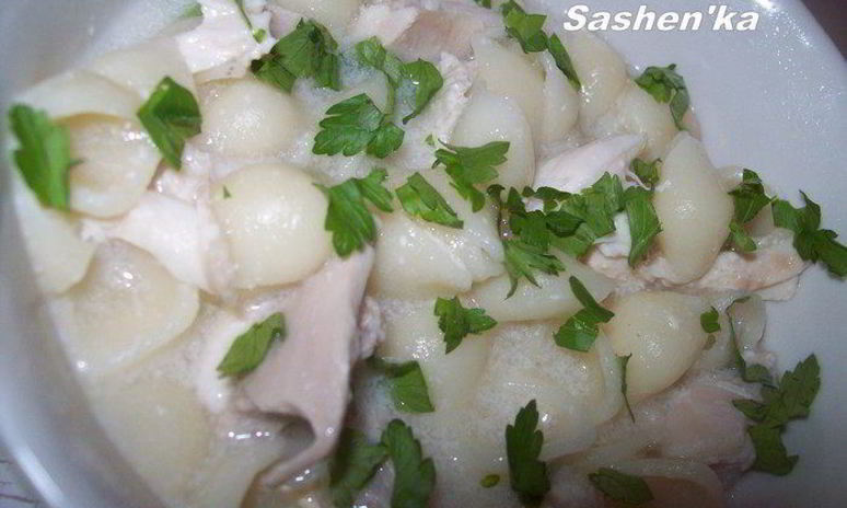 Рецепт куриной лапши по-французски