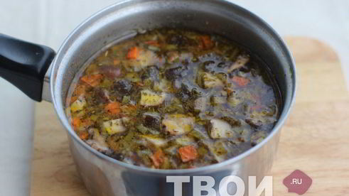 лапша грибная