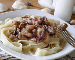 Лапша с морепродуктами