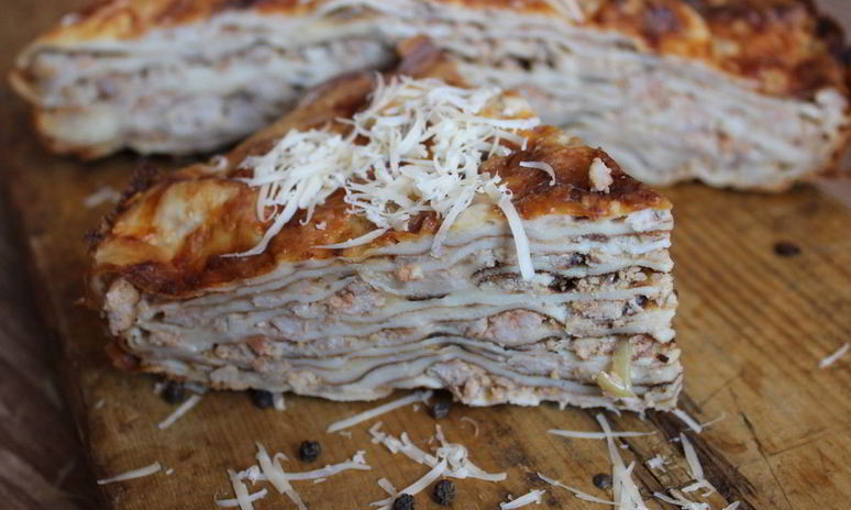 Рецепт блинной лазанья