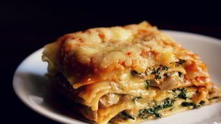 Грибная лазанья