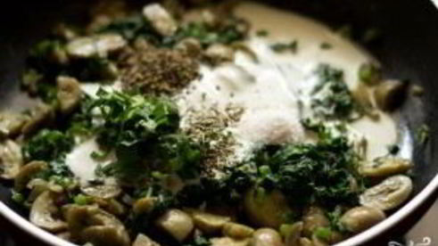 грибная лазанья