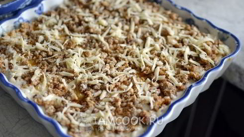 итальянская лазанья с комбинированным фаршем