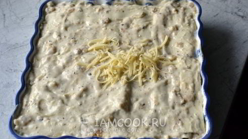 итальянская лазанья с комбинированным фаршем
