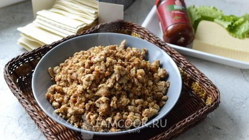 итальянская лазанья с комбинированным фаршем