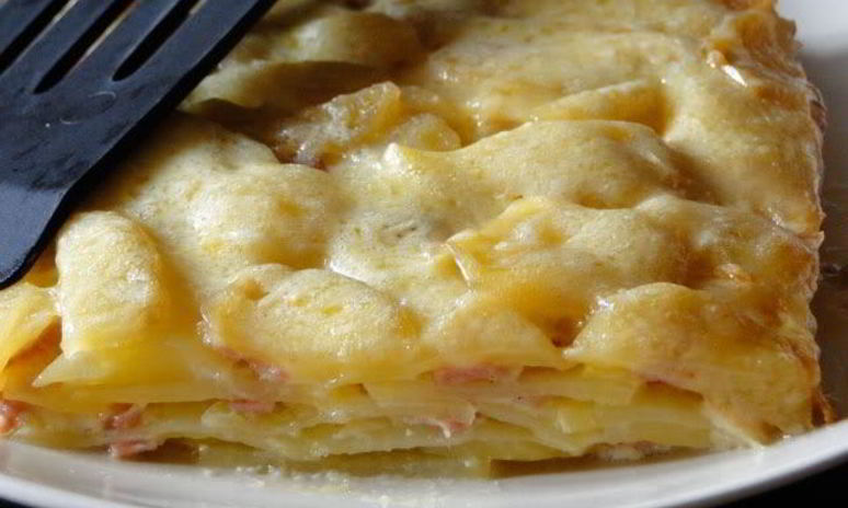 Рецепт картофельной лазанья