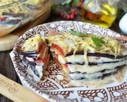 Лазанья из баклажанов с сыром