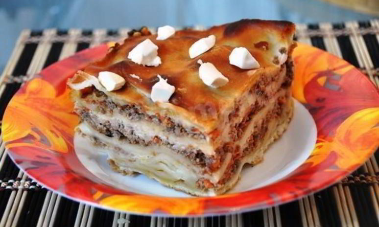 Рецепт лазаний из готовых листов с говяжьим фаршем