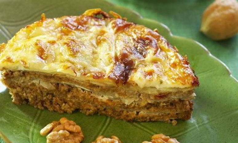 Рецепт лазаний из молодой капусты с орехами