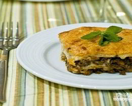 Лазанья из сочней для бешбармака