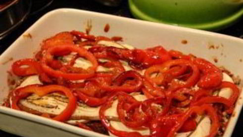 лазанья с баклажанами и грибами