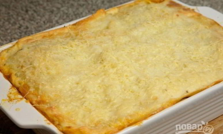 Рецепт лазаний с фаршем из готовых листов