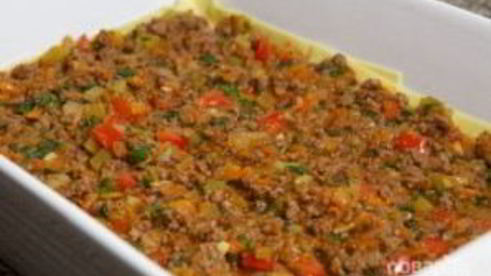 лазанья с фаршем из готовых листов