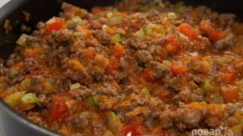 лазанья с фаршем из готовых листов