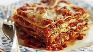 Лазанья с грибами и фаршем