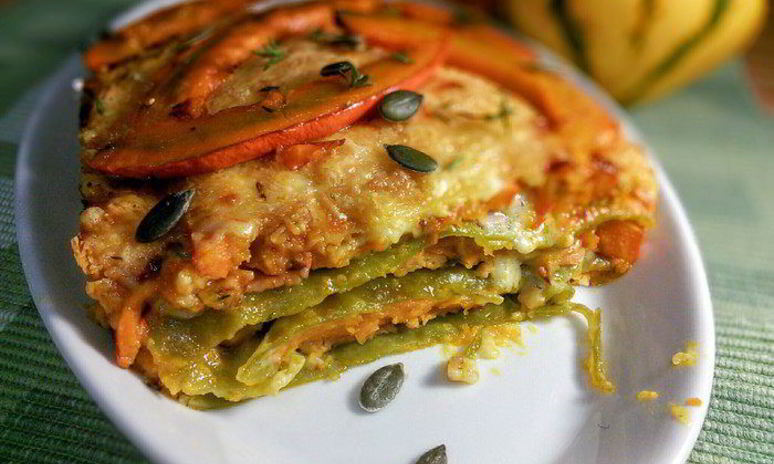 Рецепт лазаний с карамелизированной тыквой