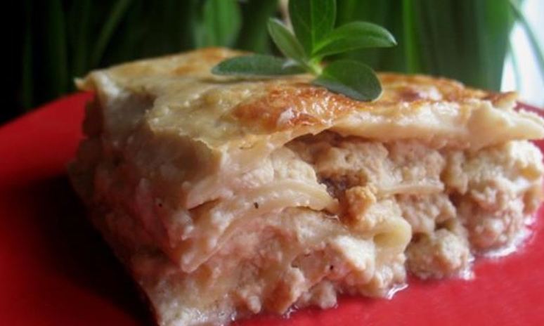 Рецепт лазаний с курицей и сливочным соусом