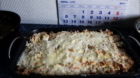 лазанья с лавашом