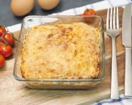 Лазанья с лососем