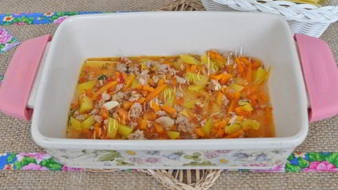 лазанья с патиссонами