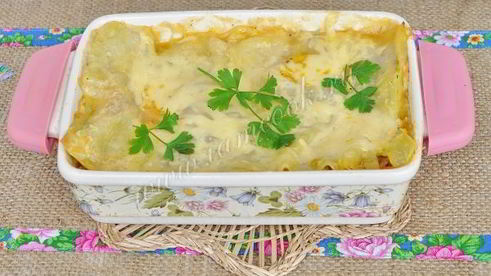 лазанья с патиссонами