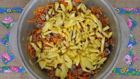 лазанья с патиссонами