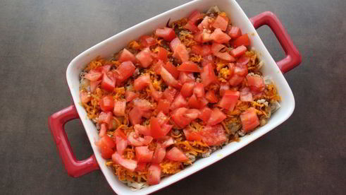 лазанья с тертым картофелем