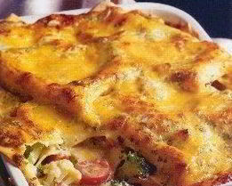 Лазанья с цветной капустой и сыром