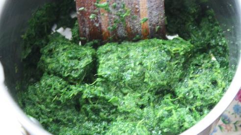 лазанья с тыквой и шпинатом под соусом из рикотты