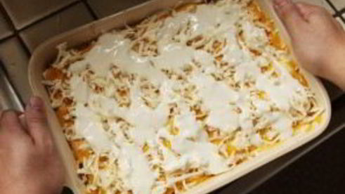 лазанья с тыквой