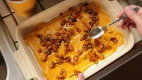 лазанья с тыквой