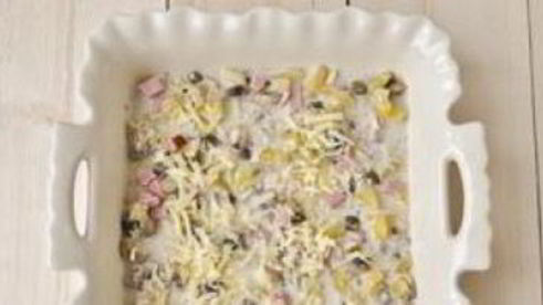 лазанья с ветчиной и сыром