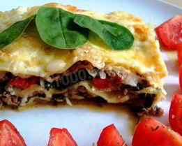 Лазанья со шпинатом и сыром