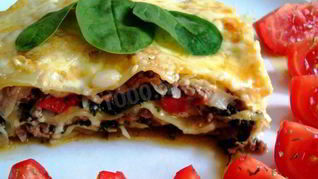 Лазанья со шпинатом и сыром