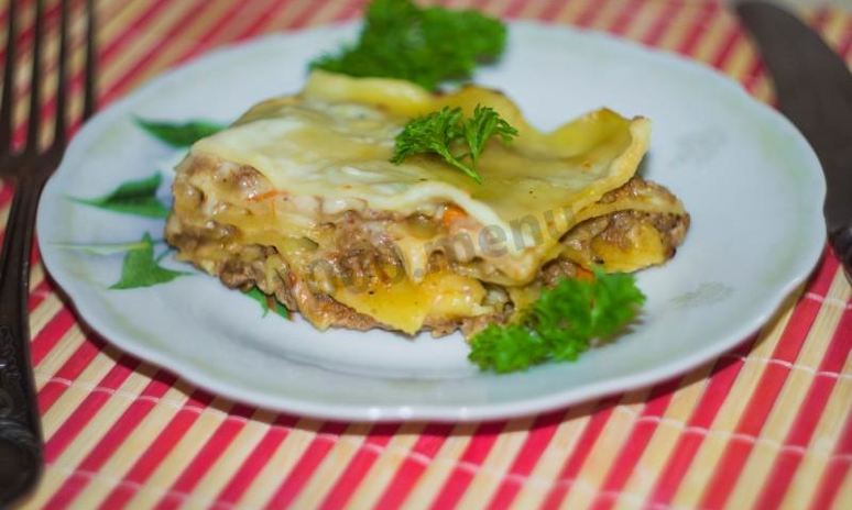 Рецепт лазаний в мультиварке с фаршем