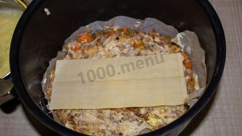 лазанья в мультиварке с фаршем