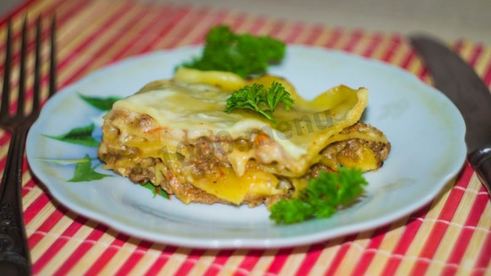 лазанья в мультиварке с фаршем