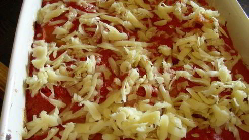 овощная лазанья с томатным соусом