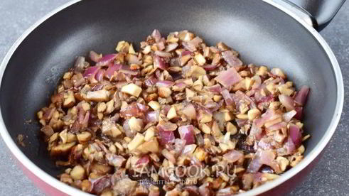 постная лазанья с грибами